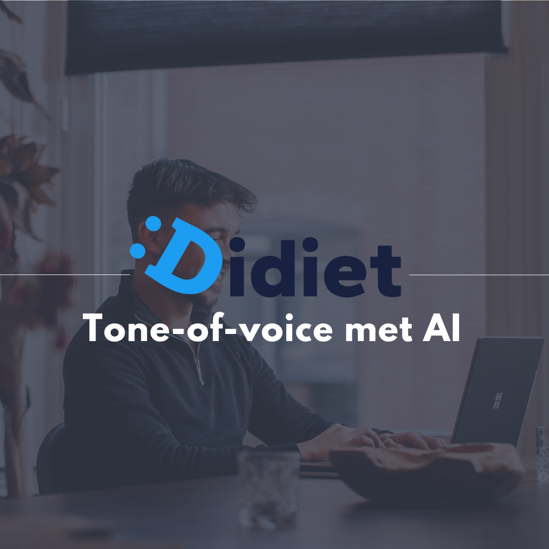 Illustratie bij blog over tone-of-voice met AI: hoe slimme tools je merkstem kunnen versterken zonder dat het robotachtig wordt.